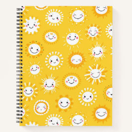 Cuaderno Arte de personalizado soleada sonriente