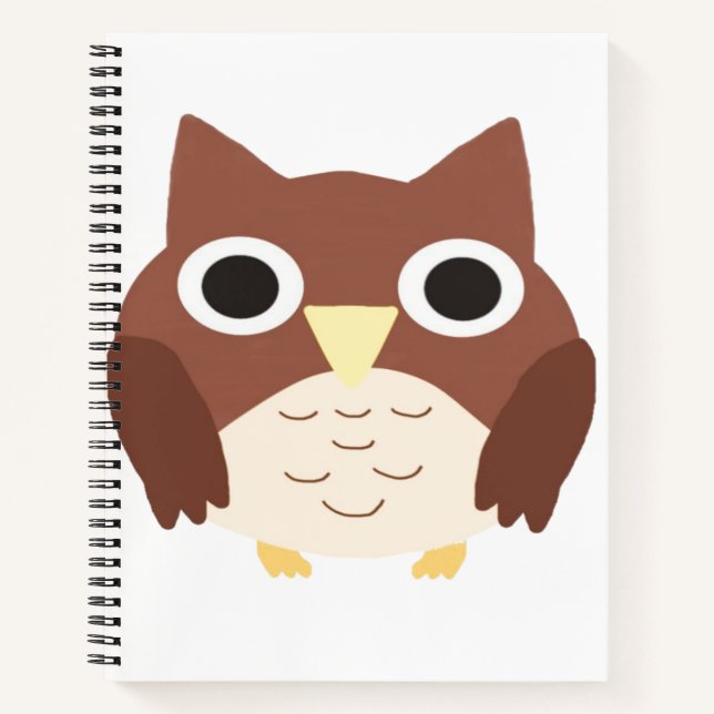 Cuaderno arte de pintura de búho (Anverso)