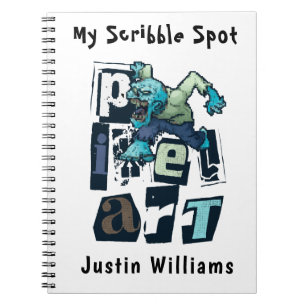Cuaderno Arte de píxeles y personalizado monstruo