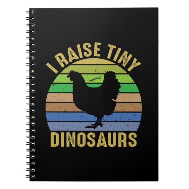 Cuaderno Arte de Pollo Crío Dinosaurios Pequeños (Frente)