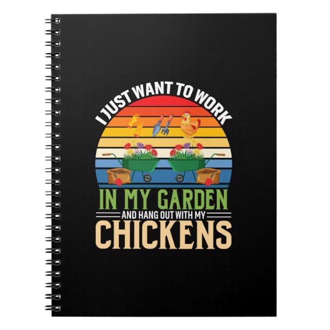 Cuaderno Arte de pollo y salir con mis gallinas (Frente)