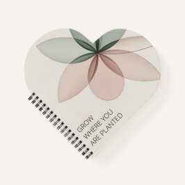 Cuaderno Arte de portada moderna florecimiento geométrico
