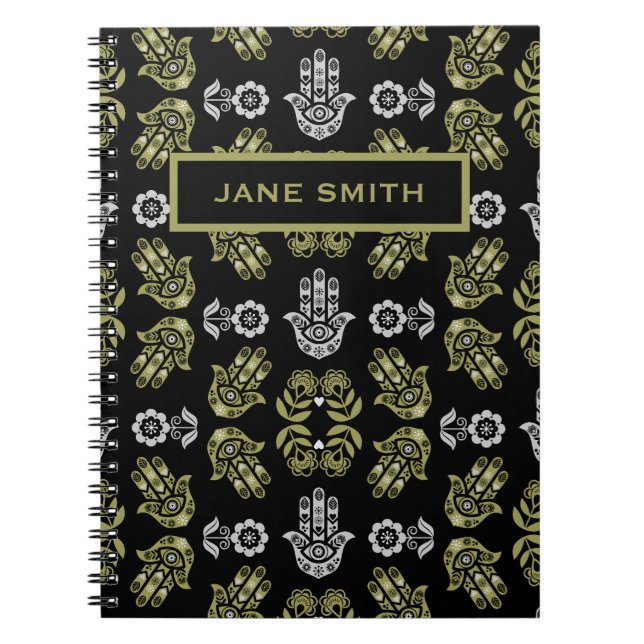 Cuaderno Arte de Protección de la Mano Hamsa (Frente)