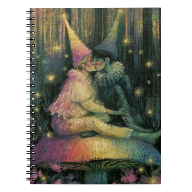 Cuaderno Arte de Romance de Cuento de Hadas de Bosque Capri (Frente)