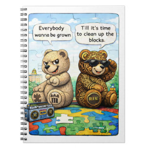 Cuaderno Arte de rompecabezas urbano “Little Visionary” de 