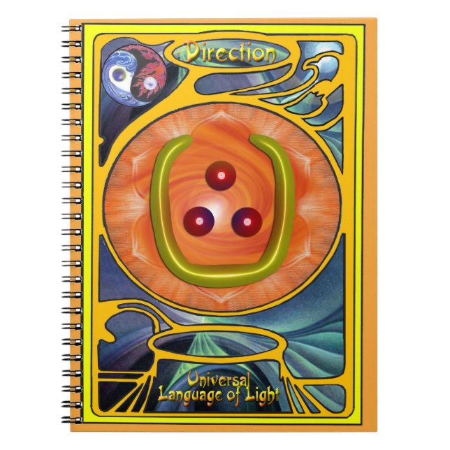 Cuaderno Arte de símbolo de dirección (Frente)