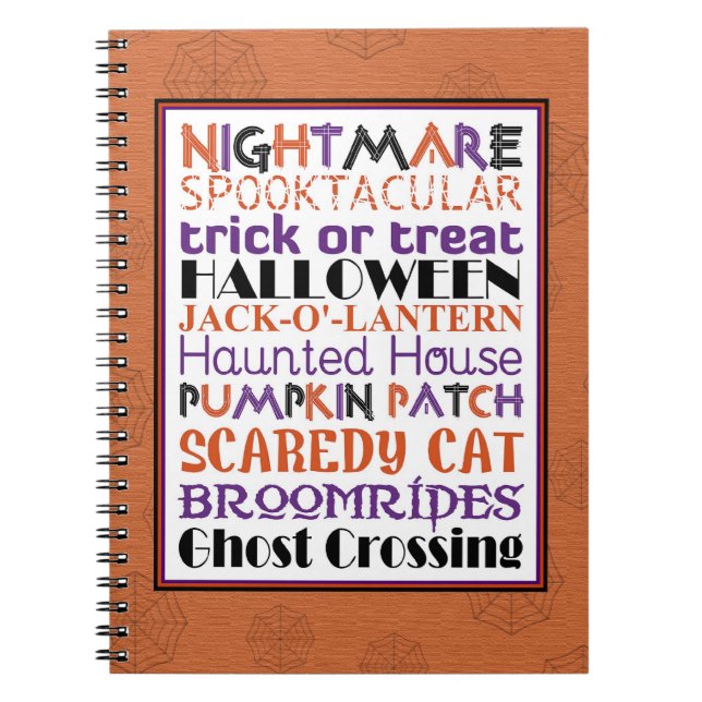 Cuaderno Arte de Subway de Halloween (Frente)