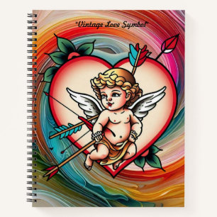 Cuaderno Arte de tatuaje de amor eterno