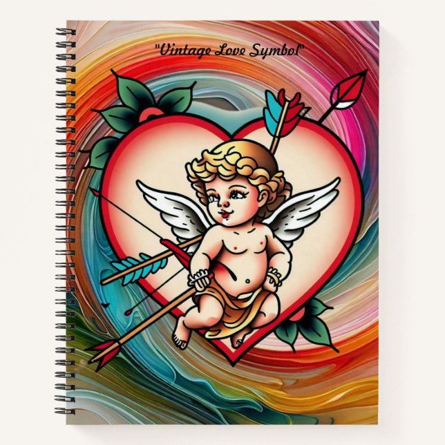 Cuaderno Arte de tatuaje de amor eterno (Anverso)