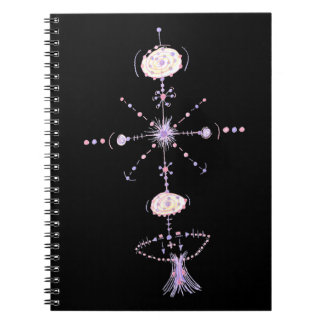 Cuaderno Arte de Tatuaje Tribal Abstracto Mágico Colorido