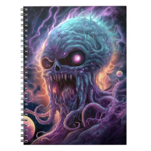 Cuaderno Arte de terror de monstruo espacial