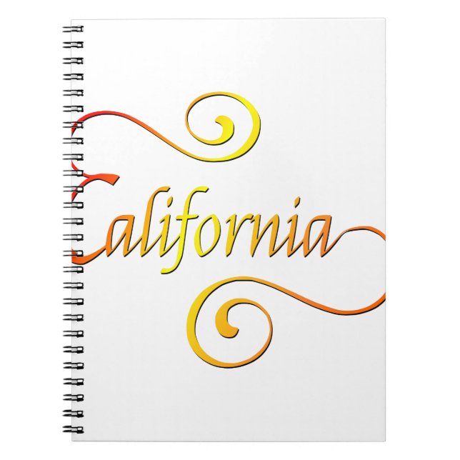 Cuaderno Arte de tipografía de California (Frente)