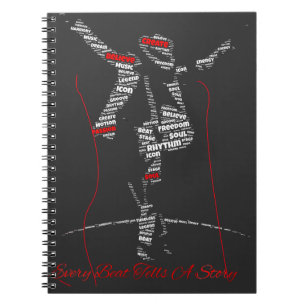 Cuaderno Arte de Tipografía Musical   Diseño Moderno para A