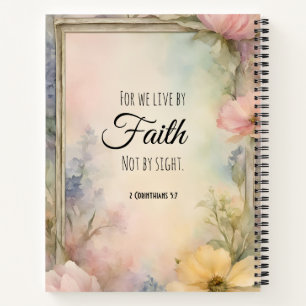 Cuaderno Arte de versículo bíblico cristiano 2 Corintios 5: