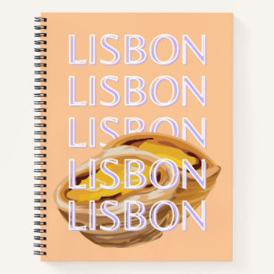 Cuaderno Arte de viajes en Lisboa, Naranja, Portugal Viajes