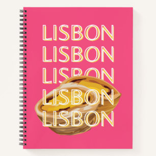 Cuaderno Arte de viajes en Lisboa, rosa, Portugal, arte de