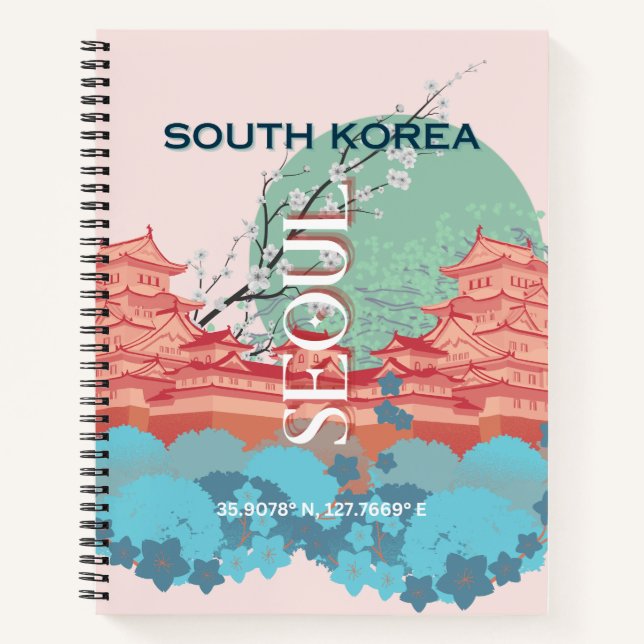 Cuaderno Arte de viajes en Seúl, Corea del Sur (Anverso)