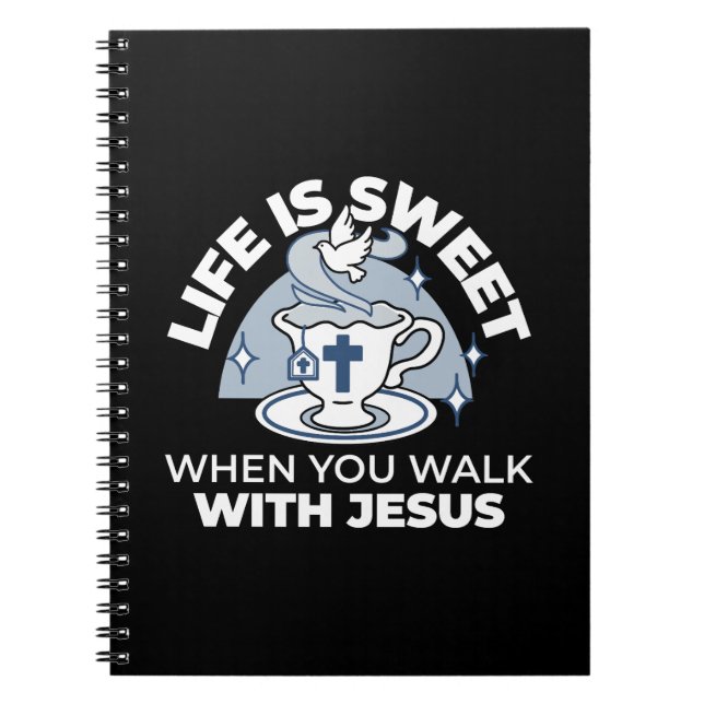 Cuaderno Arte de vida fiel - Equipo con cruz y paloma (Frente)