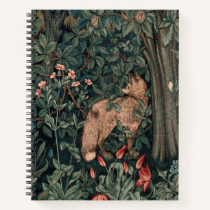 Cuaderno Arte de vida silvestre de zorro de vegetación de W