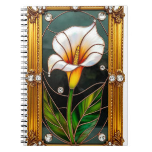 Cuaderno Arte de vidrio emplomado elegante