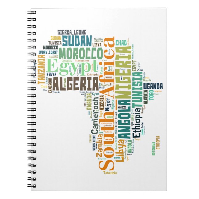 Cuaderno Arte de Word en África (Frente)