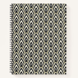 Cuaderno Arte Deco en Blanco y Negro