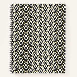 Cuaderno Arte Deco en Blanco y Negro