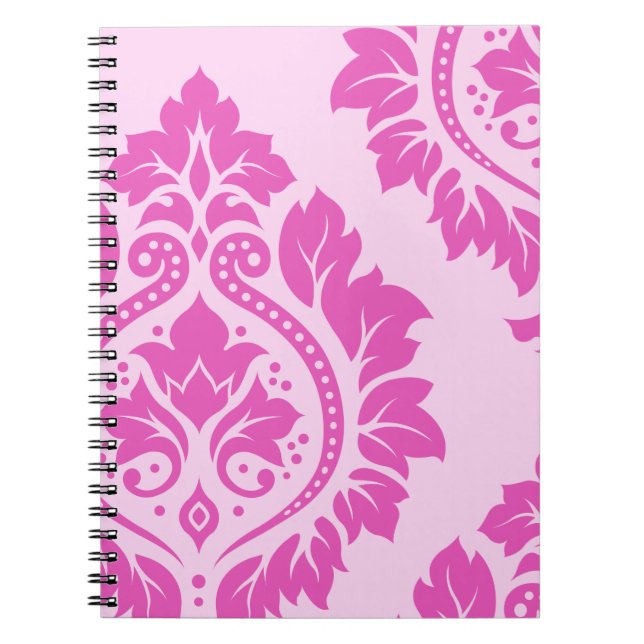 Cuaderno Arte decorativo I del damasco - oscuridad en rosa (Frente)
