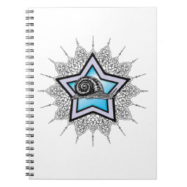 Cuaderno arte del caracol de la estrella azul