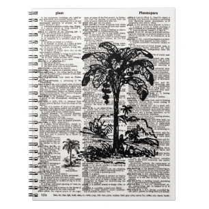 Cuaderno Arte del diccionario del árbol de palmas