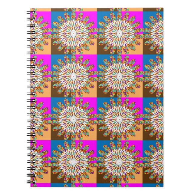 Cuaderno Arte del girasol del chakra de la chispa del SOL (Frente)