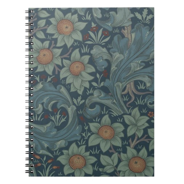 Cuaderno Arte del patrón de William Morris Orchard (Frente)