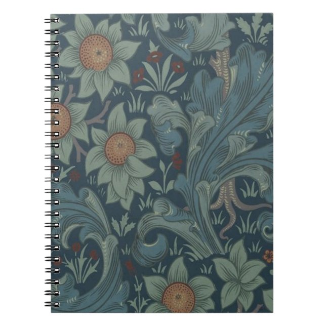 Cuaderno Arte del patrón de William Morris Orchard (Frente)