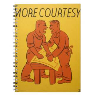 Cuaderno Arte del poster del vintage más cortesía