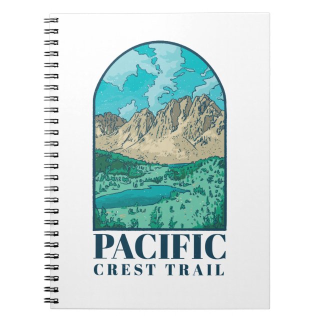 Cuaderno Arte del Sendero Pacific Crest (Frente)