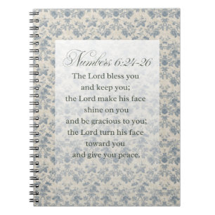 Cuaderno Arte del versículo bíblico Números 6:24-26