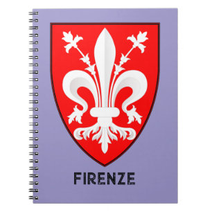 Cuaderno Arte delicado del escudo de la flor de lis florent