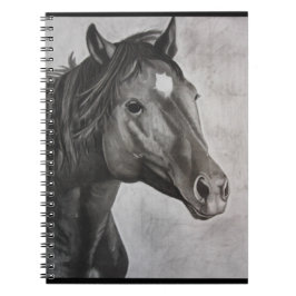 Cuaderno Arte dibujado a mano de caballo