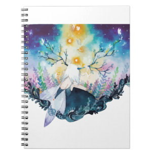 Cuaderno Arte digital de hadas de árbol
