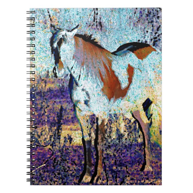 Cuaderno Arte digital Pinto Horse (Frente)
