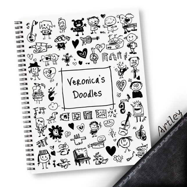Cuaderno Arte divertido de garabatos con nombre personaliza (Subido por el creador)