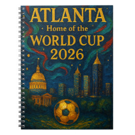 Cuaderno Arte Elegante de Fútbol de Atlanta 2026