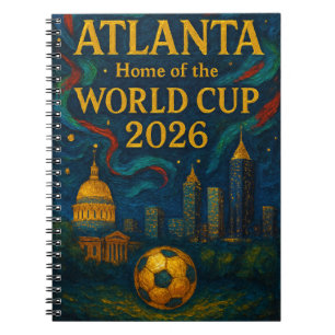 Cuaderno Arte Elegante de Fútbol de Atlanta 2026