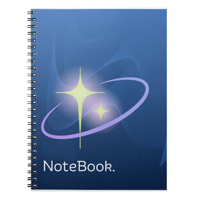 Cuaderno Arte Elegante Minimalista y simple azul (Frente)