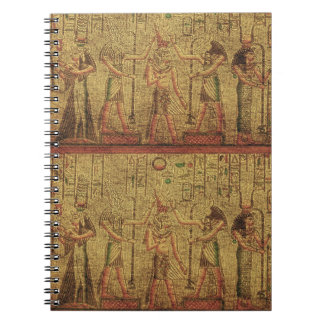 Cuaderno Arte en el muro del templo egipcio antiguo