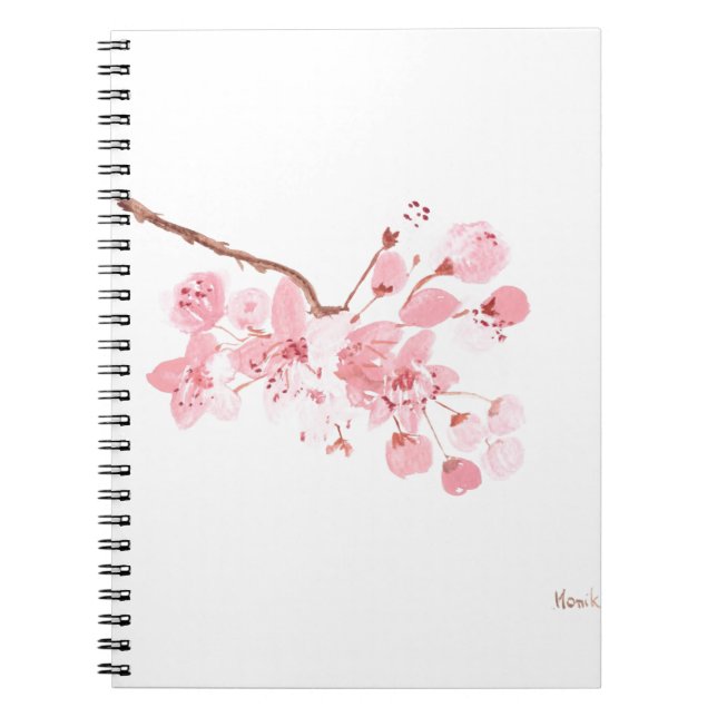 Cuaderno arte en flor de cerezo (Frente)