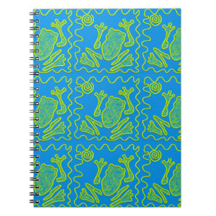 Cuaderno Arte enrrollado del Doodle de los niños del sapo