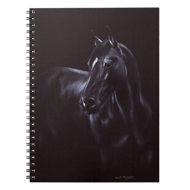 Cuaderno Arte equino pintado a mano (Frente)