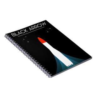Cuaderno Arte Espacial del Cohete Flecha Negra Británica
