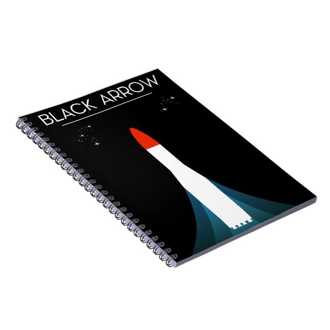 Cuaderno Arte Espacial del Cohete Flecha Negra Británica (Lado Derecho)